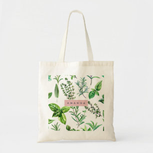 Bolso De Tela Hierbas personalizadas para jardín exuberante y pa