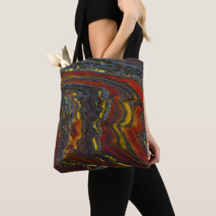 Bolso De Tela Hierro Tigre en Rojo, Amarillo, Azul