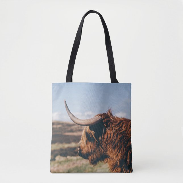 BOLSO DE TELA HIGHLAND COW (Anverso)