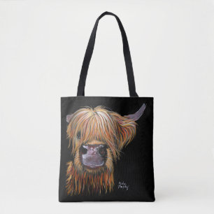 Bolso De Tela HiGHLaND CoW PRiNT "HeNRY' BY SHiRLeY MacARTHuR