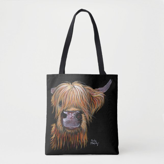 Bolso De Tela HiGHLaND CoW PRiNT "HeNRY' BY SHiRLeY MacARTHuR (Anverso)