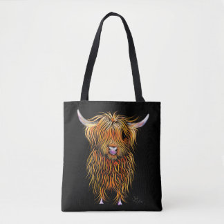 Bolso De Tela HiGHLaND CoW PRiNT SCoTTiSH ' HuMPHReY ' a BaG
