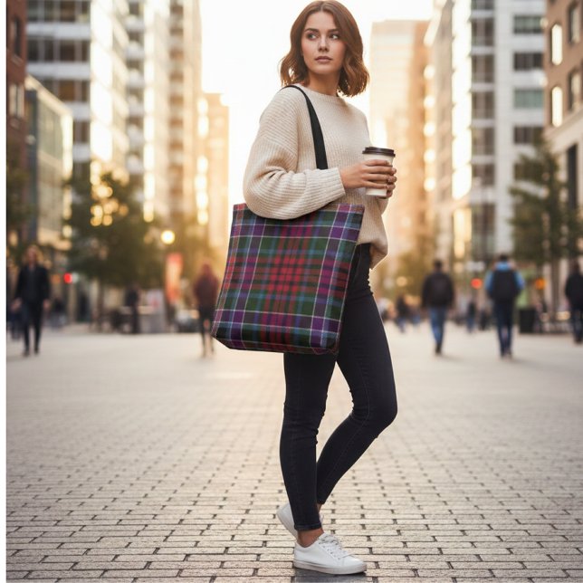 Bolso De Tela Highland Tartan - Rustic Red & Green Plaid (Subido por el creador)