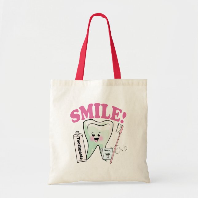 Bolso De Tela Higienista dental del dentista (Frente)