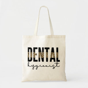 Bolso De Tela Higienista dental   RDH Dentist Cheetah regalos de
