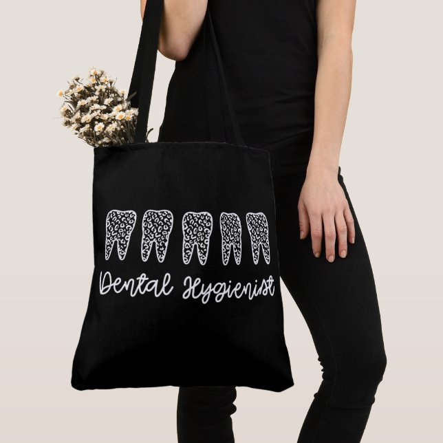 Bolso De Tela Higienista dental | RDH Dentist Dental gifts (Detalle)
