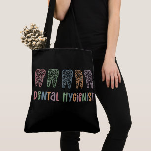 Bolso De Tela Higienista dental   RDH Dentist Leopardo dental re