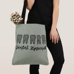 Bolso De Tela Higienista dental   RDH Dentist leopardo dental re