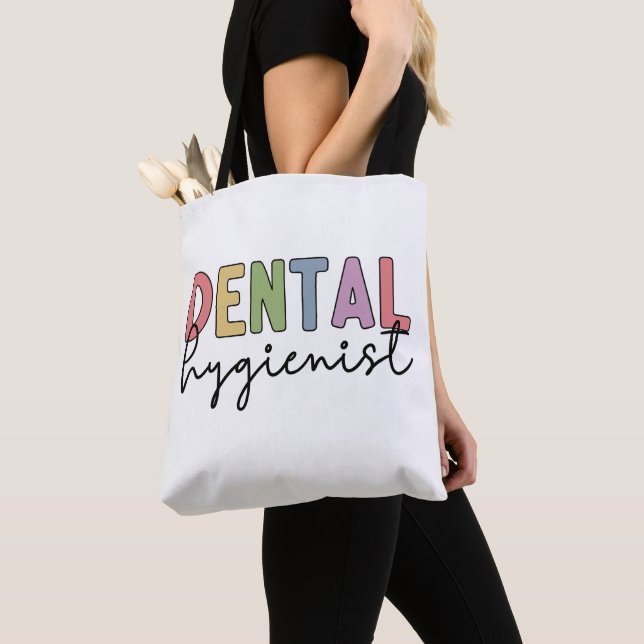 Bolso De Tela Higienista Dental RDH Registrado Higienista Dental (Detalle)