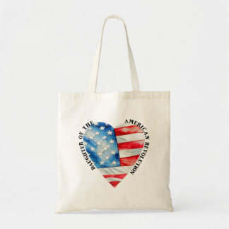 Bolso De Tela Hija de la Revolución Americana acuarela DAR