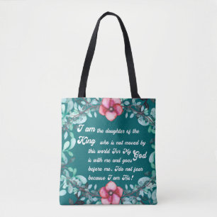 Bolso De Tela Hija del rey Christian Inspirational