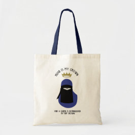 Bolso De Tela Hijab es mi corona - NIQAB - AZUL - los VIDRIOS