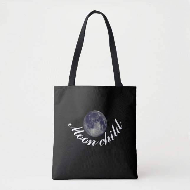 Bolso De Tela Hijo de la luna, luna llena (Anverso)