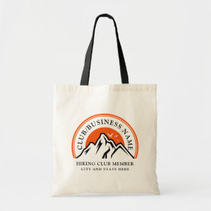Bolso De Tela Hiking Club Logo DIY Nombre comercial Empleados
