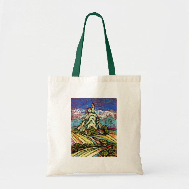 Bolso De Tela Hill Castle Fantasy (Frente)
