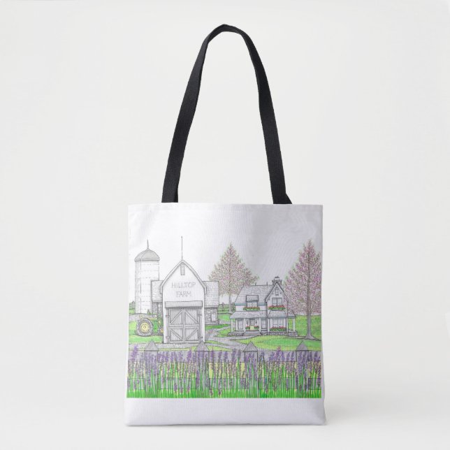 Bolso De Tela Hilltop Farm Tote Bag (Anverso)