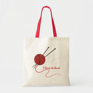 Bolso De Tela Hilo para obras de punto y agujas/bolso