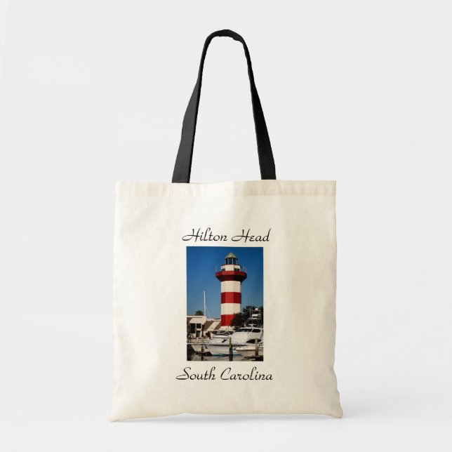 Bolso De Tela Hilton Head, SC Harbour Town Lighthouse Tote Bag (Frente)