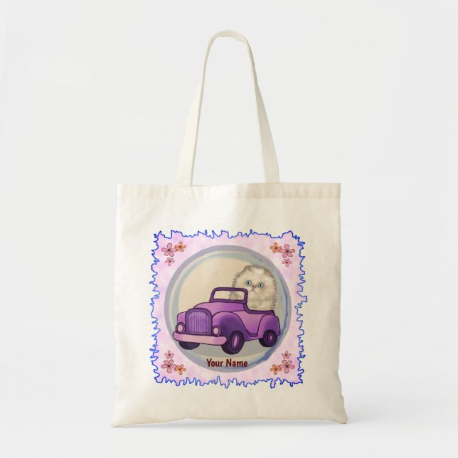 Bolso De Tela Himalayan Cat Car   (Frente)