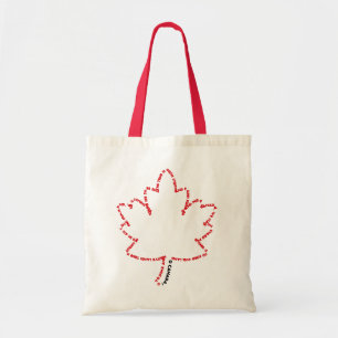 Bolso De Tela Himno nacional de Canadá en hoja de arce