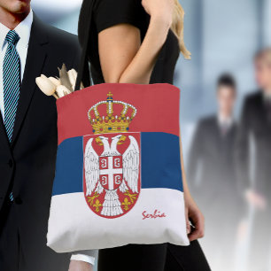 Bolso De Tela Hinchas serbias y hinchas de moda y deportes en Se