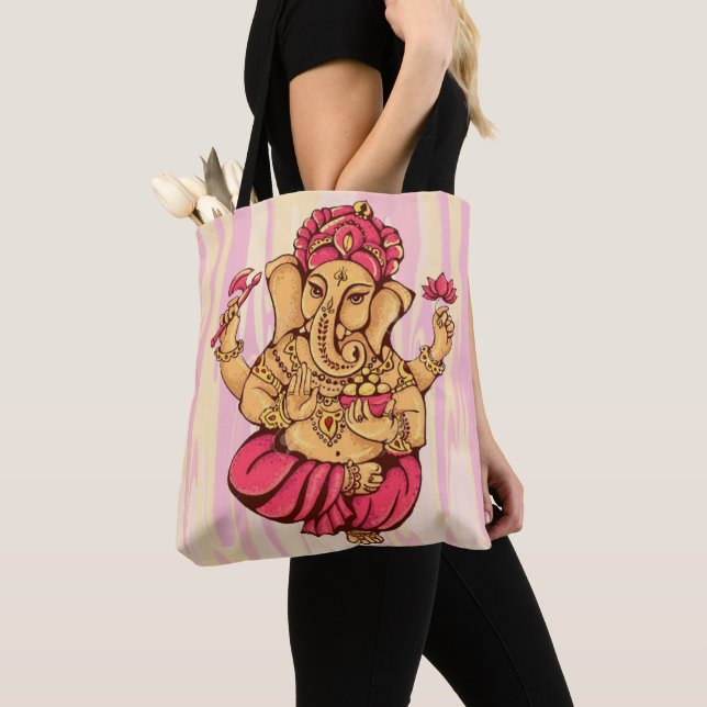 Bolso De Tela Hindu Lord Ganesha God Ganesh  (Detalle)