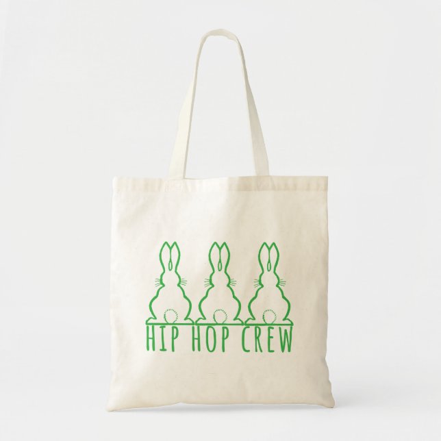 Bolso De Tela Hip Hop Crew Cute Bunnies (Frente)