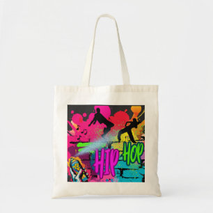 Bolso De Tela Hip-Hop Street Art – Vibrant Urban Energy