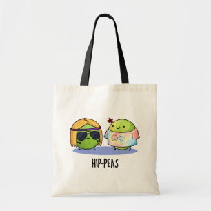 Bolso De Tela Hip-peas Funny Hippie Peas Pun