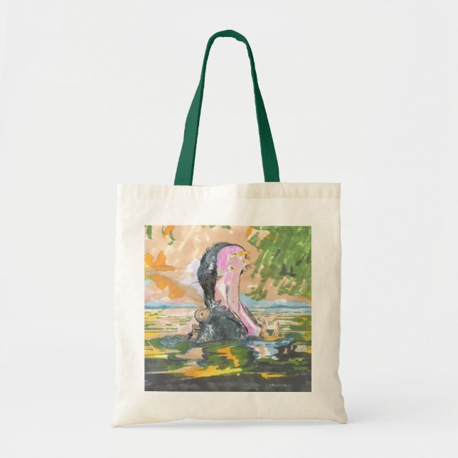 Bolso De Tela Hipopótamo (Frente)