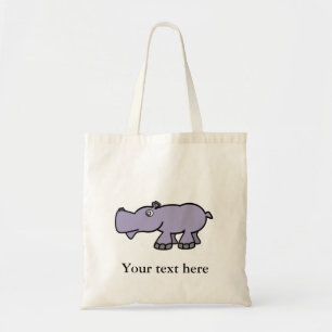 Bolso De Tela Hipopótamo púrpura