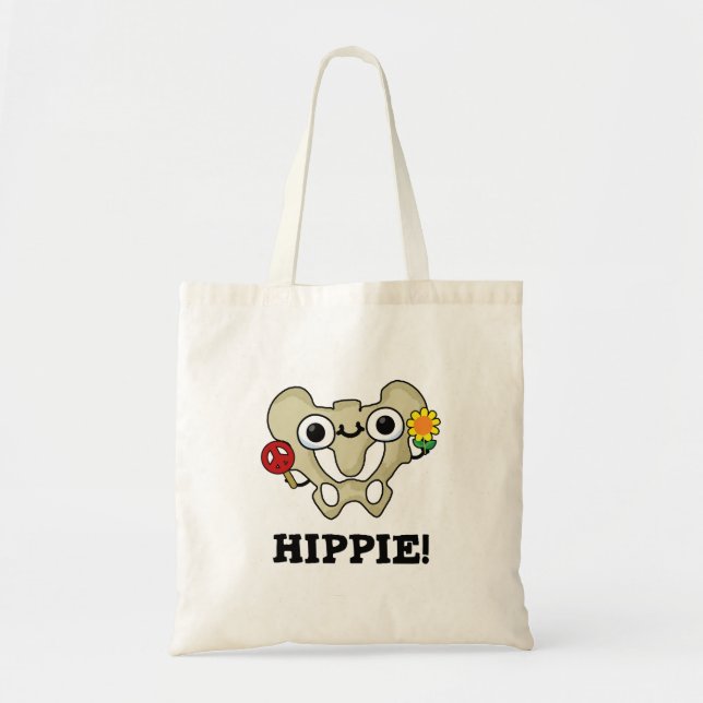 Bolso De Tela Hippie Gracioso Hip Bone Pun (Frente)