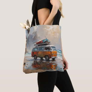 Bolso De Tela Hippie Van Seascape Traveller Mood Art
