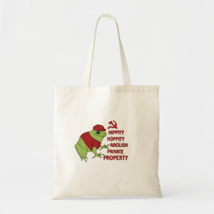 Bolso De Tela Hippity Hoppity abolió la rana de propiedad privad