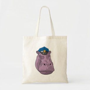 Bolso De Tela Hippo como oficial de policía