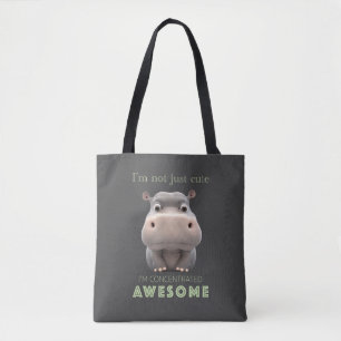 Bolso De Tela Hippo Concentrado Awesome Cute Adorable Funny