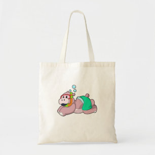 Bolso De Tela Hippo en el submarinismo con Snorkel