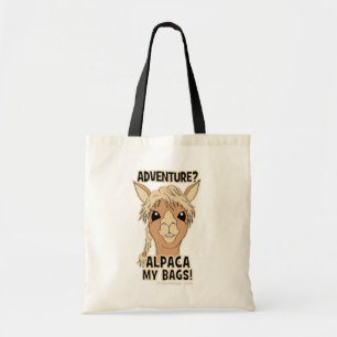 Bolso De Tela Hipster Adventure Alpaca My Bags Pun
