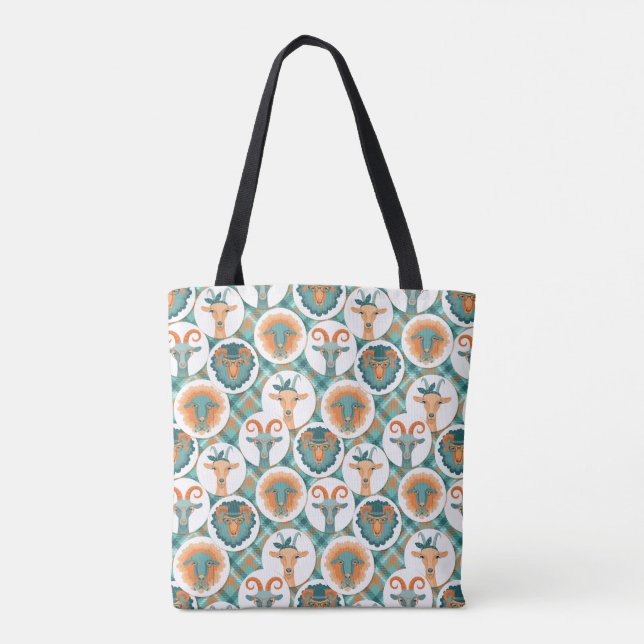 Bolso De Tela Hipster Goats | por TotallyGoatally™ (Reverso)