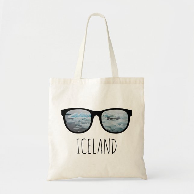 Bolso De Tela Hipster Islandia Tote Bag (Frente)