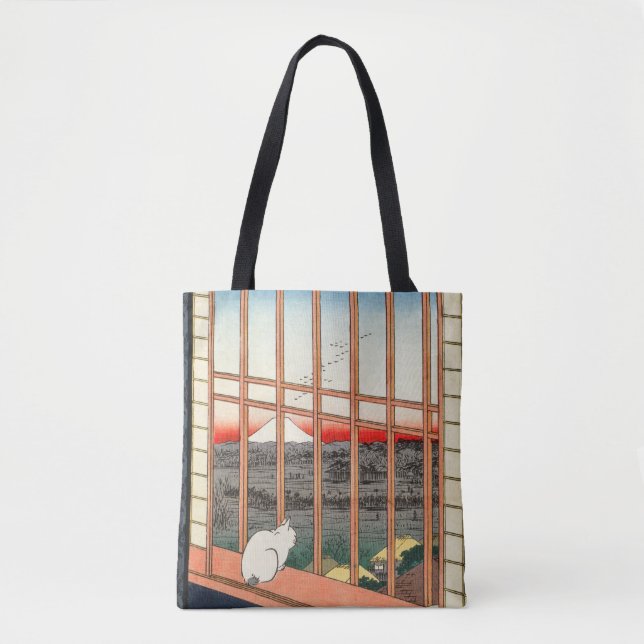 Bolso De Tela Hiroshige Utagawa - Campos de arroz de Asakusa (Anverso)
