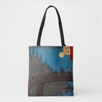 Hiroshige Utagawa - Puente de Kyoto a la luz de la