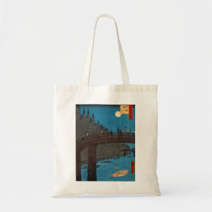 Bolso De Tela Hiroshige Utagawa - Puente de Kyoto a la luz de la