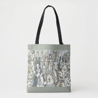 Bolso De Tela Hiss N' Fitz CAT FIESTA TOTE BAG