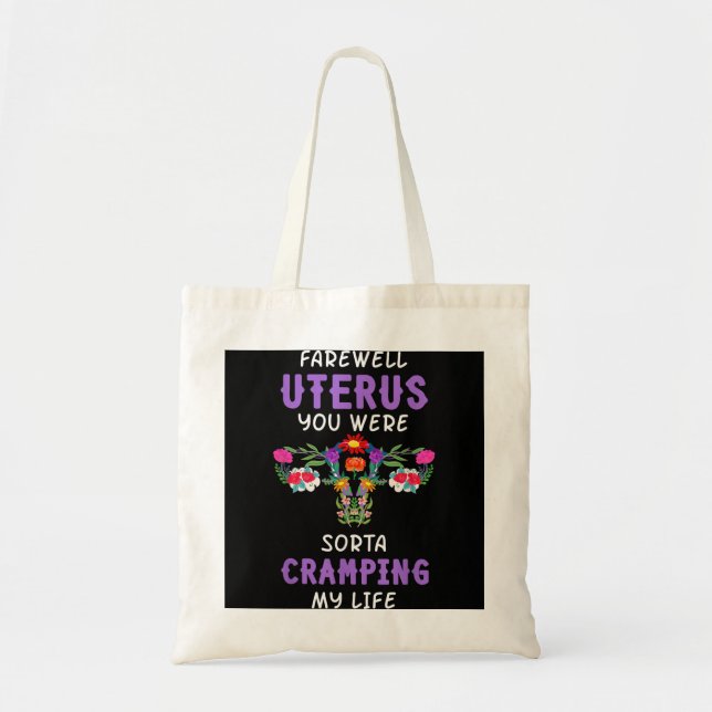 Bolso De Tela Histerectomía Cirugía Uterina Sobreviviente Suprac (Frente)