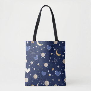 Bolso De Tela Historia de amor celeste