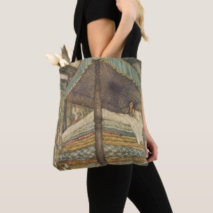 Bolso De Tela Historia de hadas de época, princesa y pea, Edmund