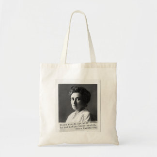Bolso De Tela Historia de la mujer: Cita de Rosa Luxemburgo sobr