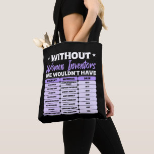 Bolso De Tela Historia de mujeres inventoras, Día de la Mujer Mo