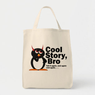 Bolso De Tela ¡Historia fresca malvada Bro de Penguin™!